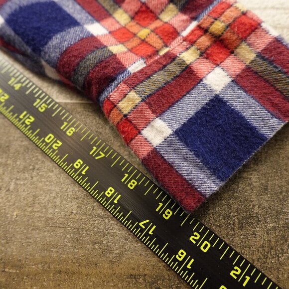 Bud Berma highlander flannel men's XL red blue white - Picture 5 of 8